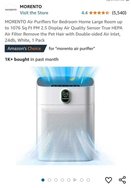 Morento Air Purifier thumbnail