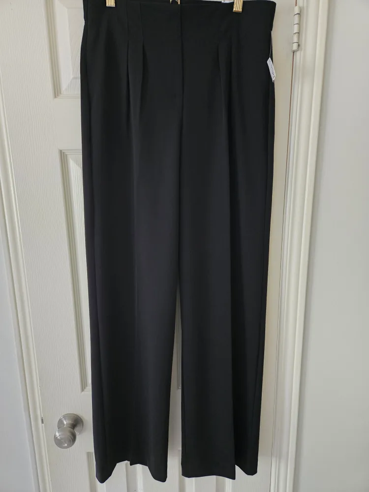 NWT Wide Leg Black Dress Pants thumbnail