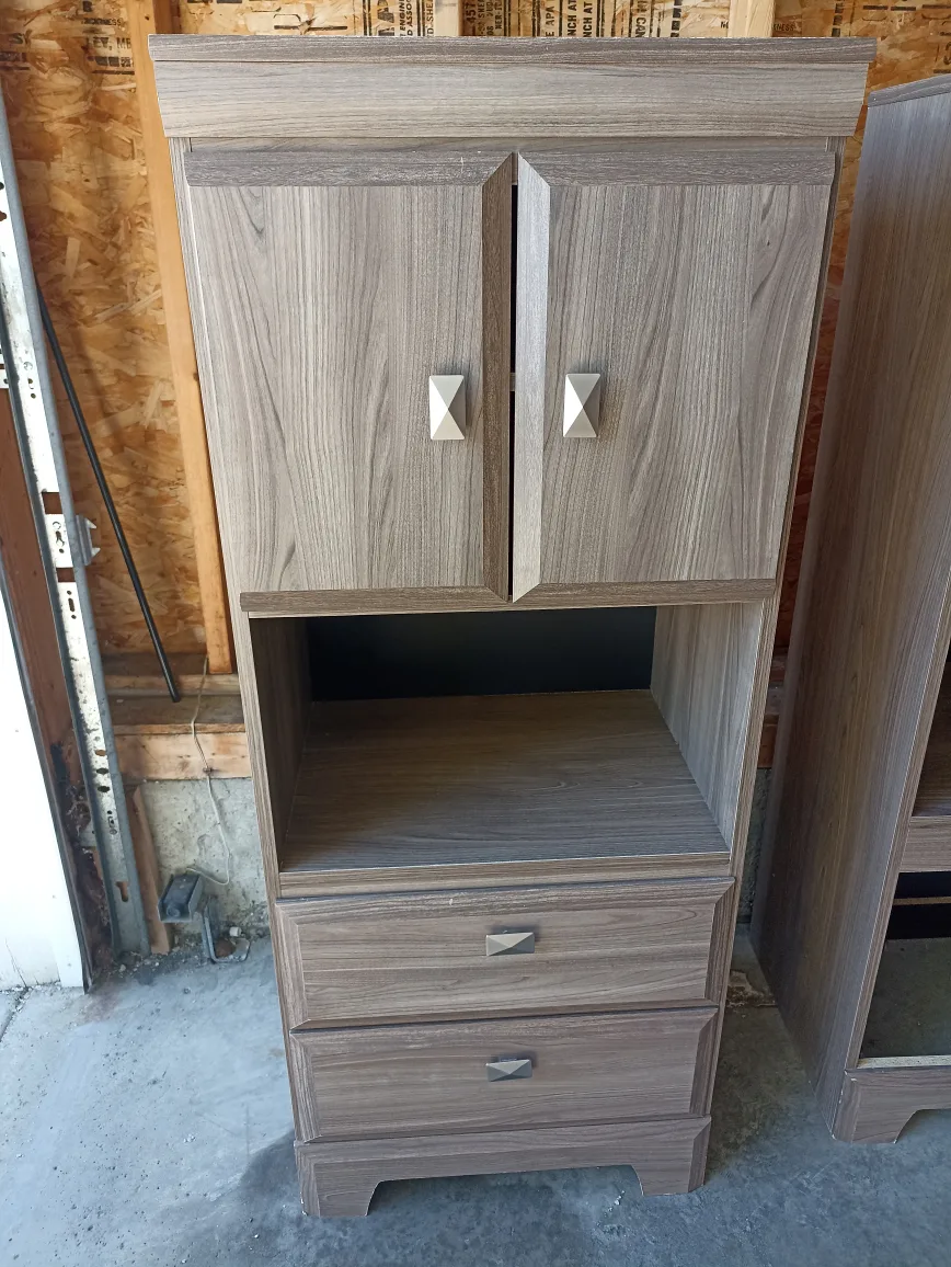 Pair of Night Stands Cabinet with Drawers