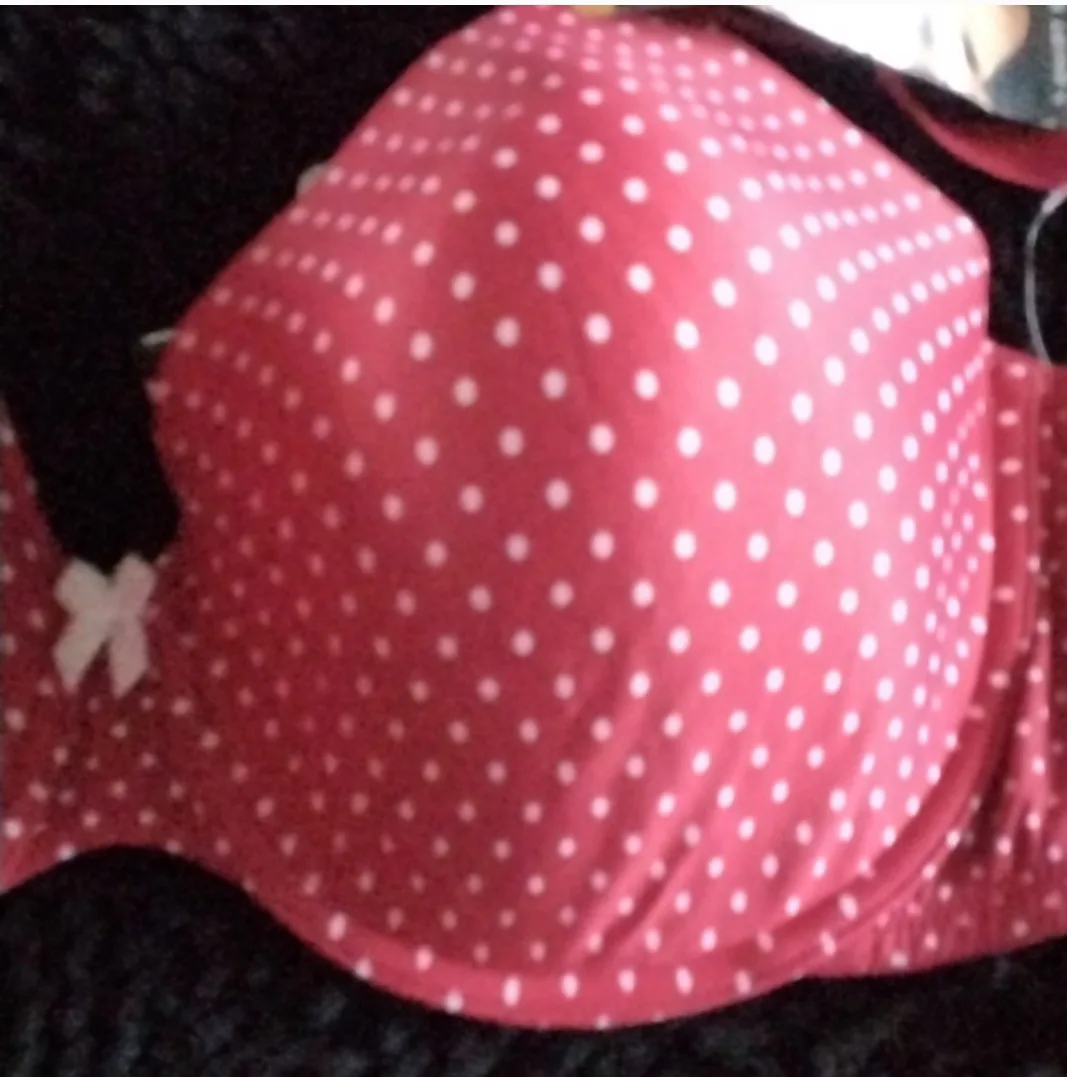NWT  | MAIDENFORM  | T-SHIRT RED AND WHITE POLKA DOT BRA image indicator(3)