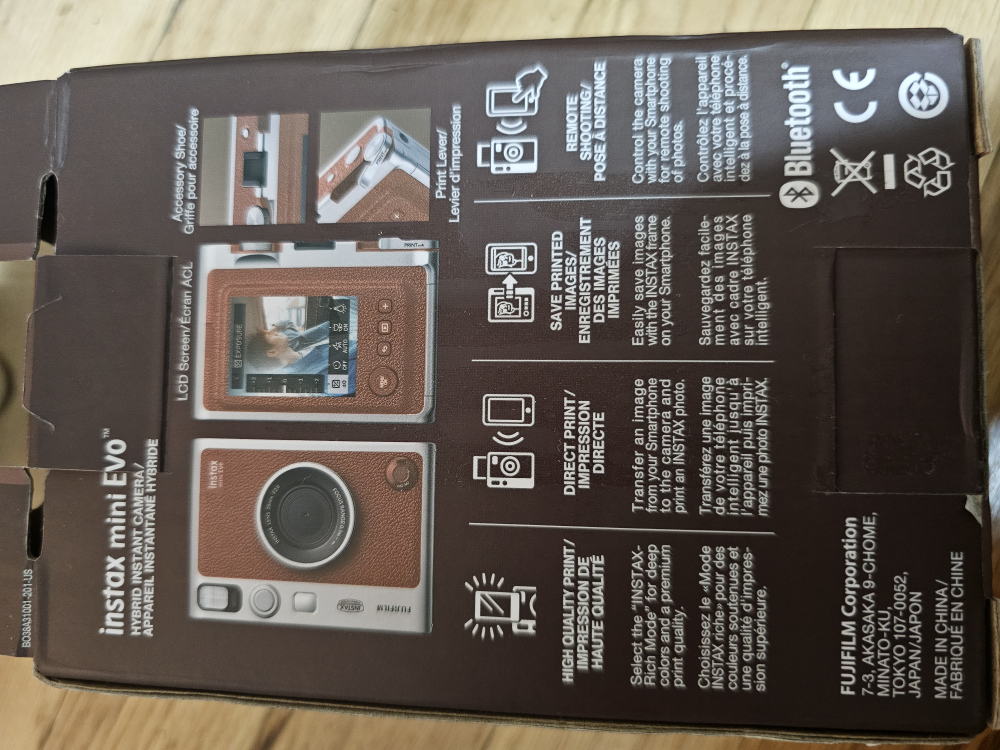 Fujifilm Instax Mini Evo Hybrid Instant Camera - Brown - photo 3