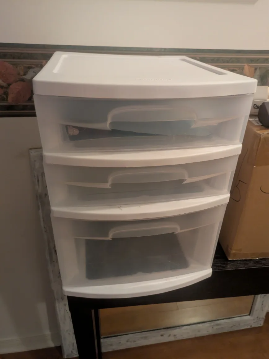 Sterilite 3-Drawer White Storage Tower thumbnail