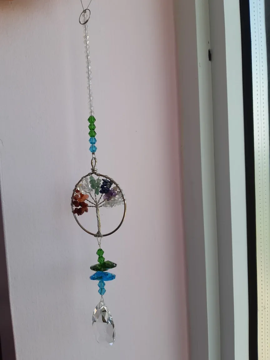 Tree of Life Chakra Crystal Suncatcher thumbnail