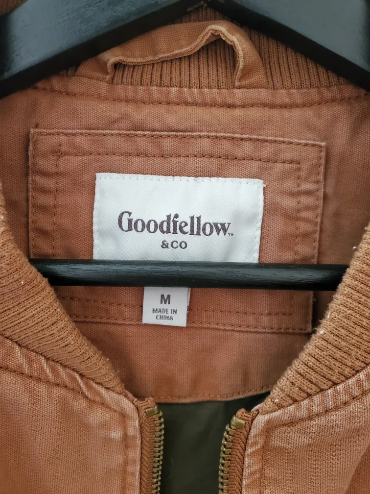 Goodfellow & Co. Brown Bomber Jacket - Size M image indicator(3)