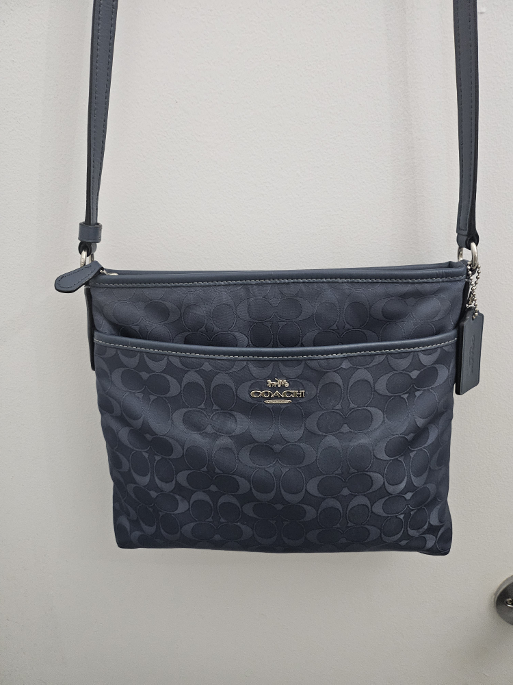 Sac bandoulière Coach bleu marine