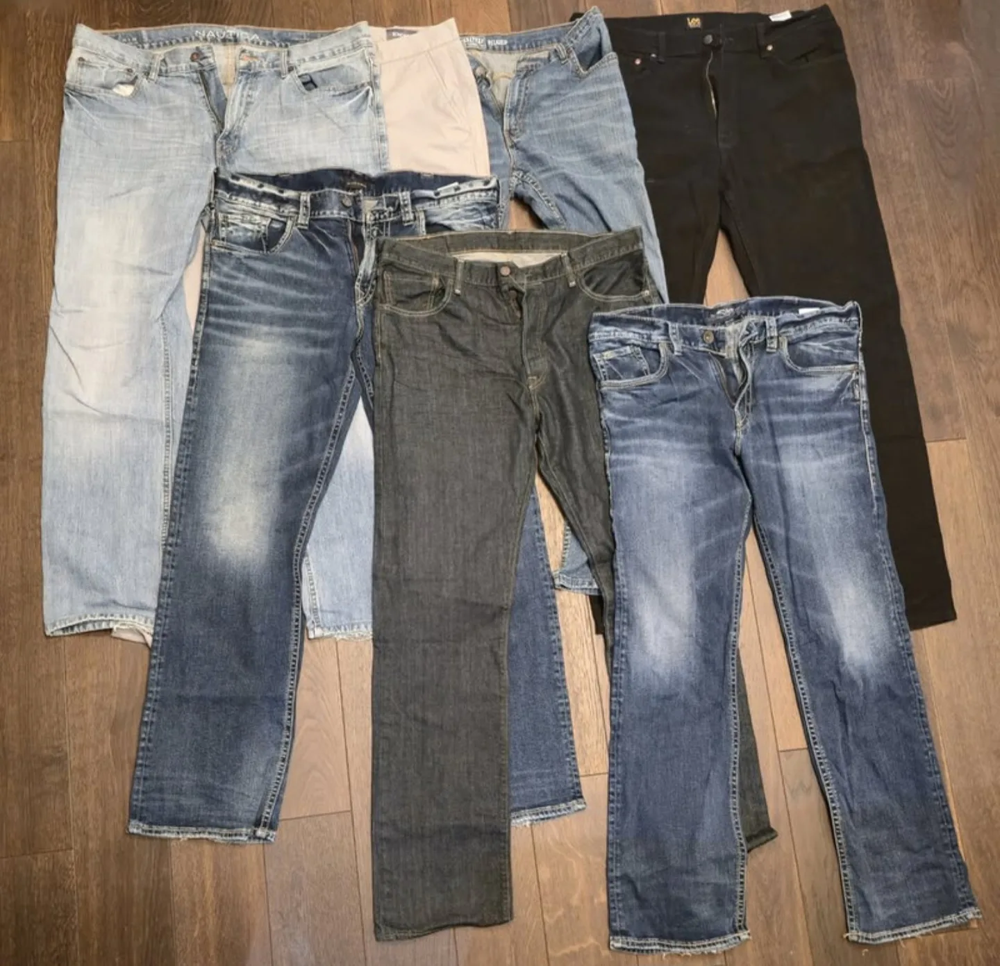 Designer Jeans Lot (6) + Bonobos Pant – 36x34, Like New thumbnail