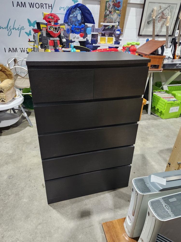 Dark Brown 6-Drawer Dresser - Ikea - photo 4