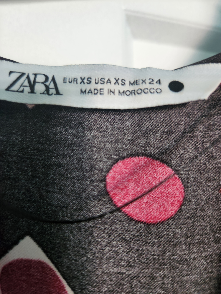 Zara XS Polka Dot Print Dress - photo 5