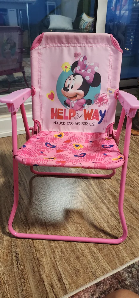 Minnie Mouse Kids Pink Folding Chair thumbnail