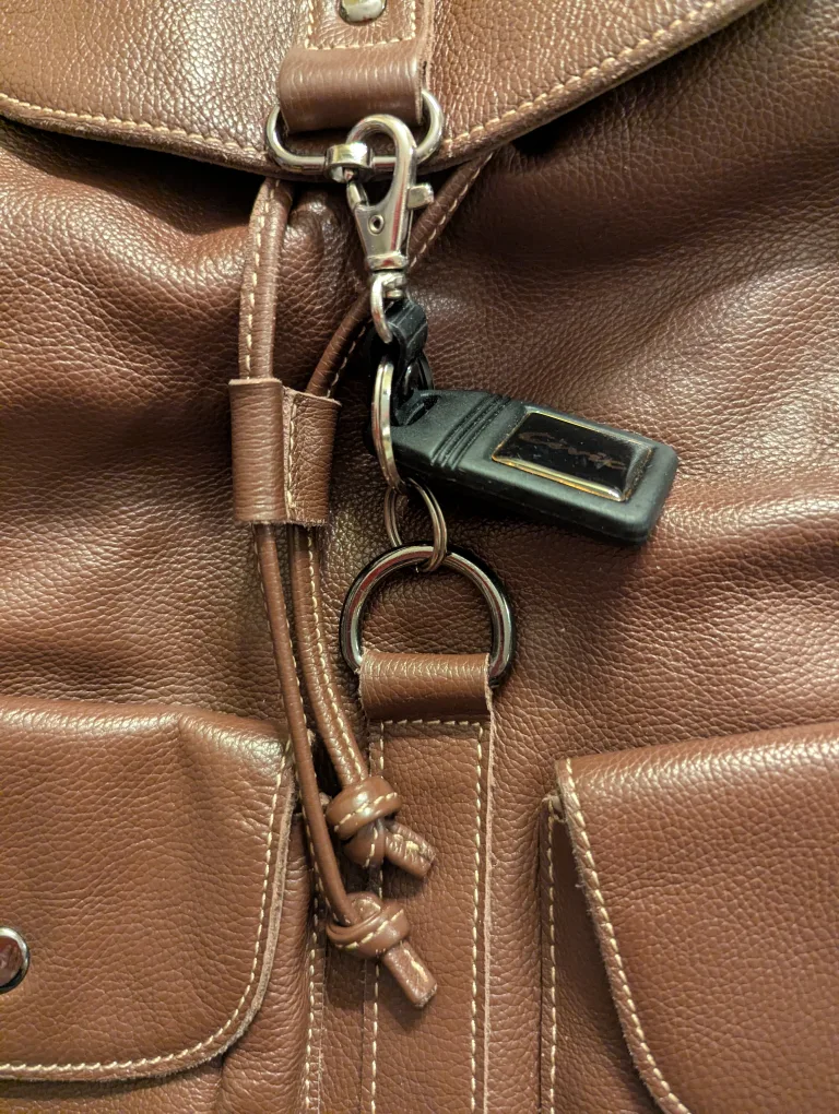 Brown Leather Backpack image indicator(2)