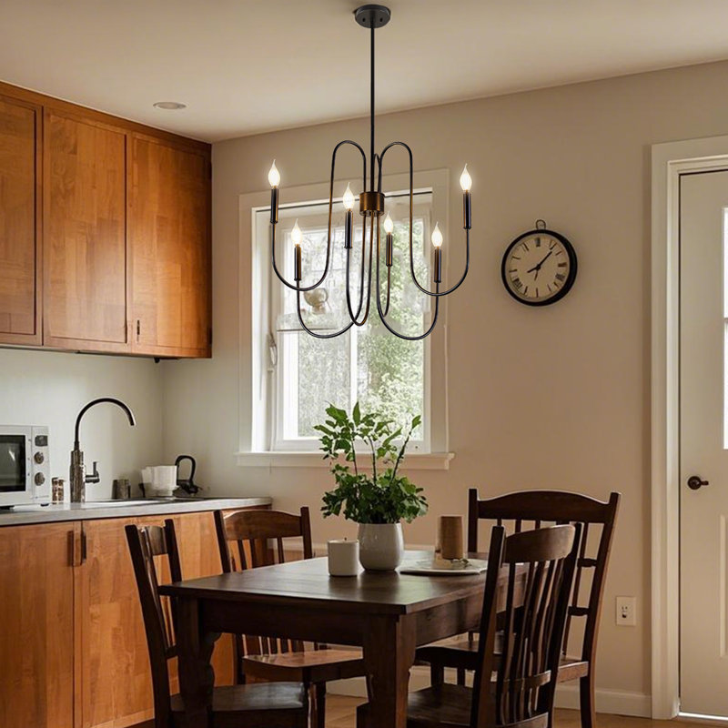 Black Modern Farmhouse Chandelier - photo 3