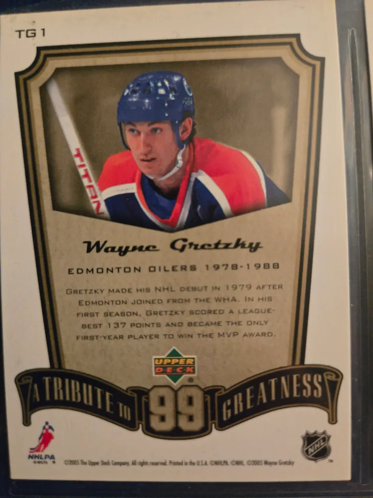 Wayne Gretzky Tribute Trading Card - Upper Deck image indicator(2)