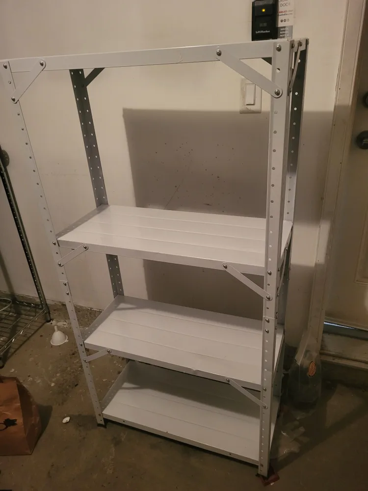 Metal Shelving Unit - Grey thumbnail
