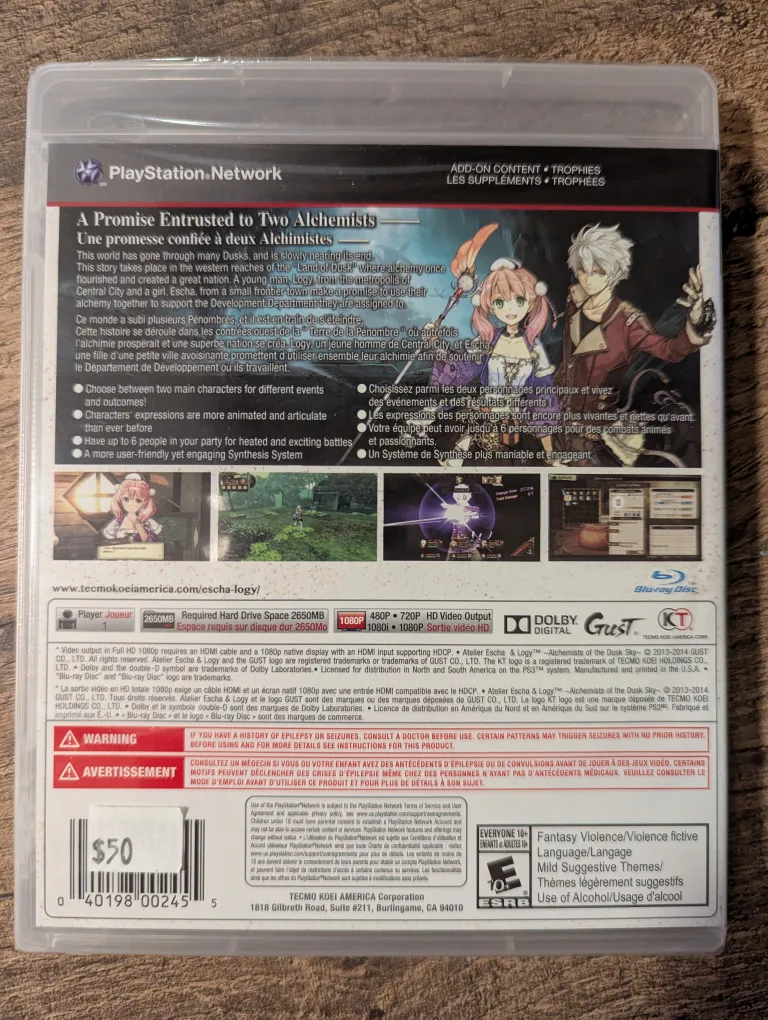 PlayStation 3 Atelier Escha & Logy game image indicator(2)
