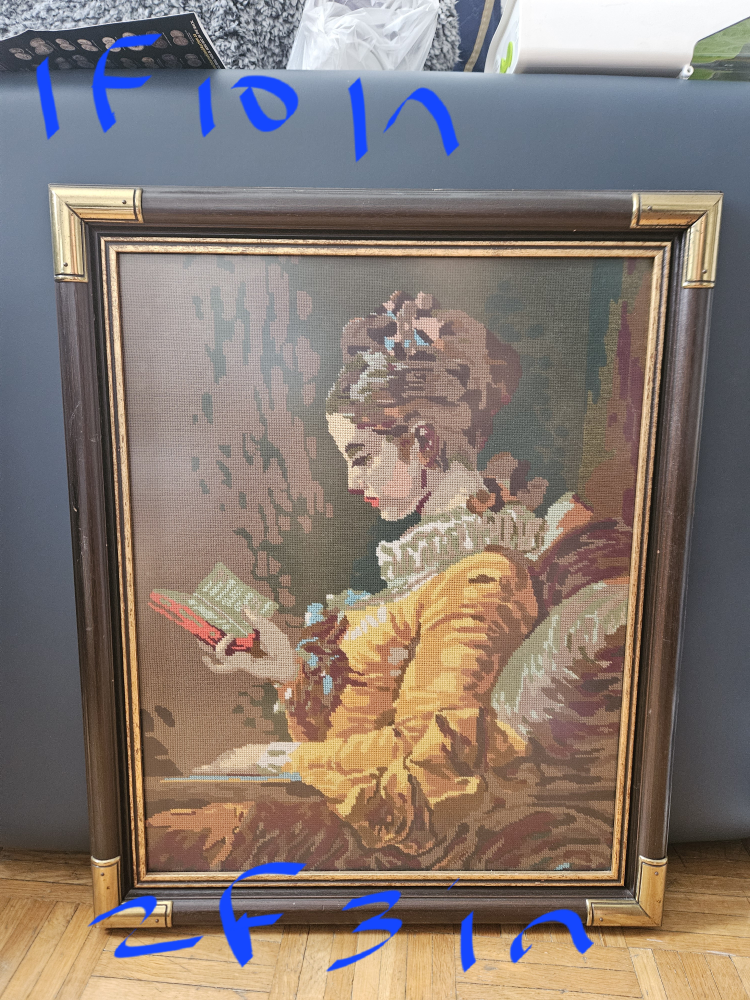 Vintage Framed Homemade with love Needlepoint Art - photo 4