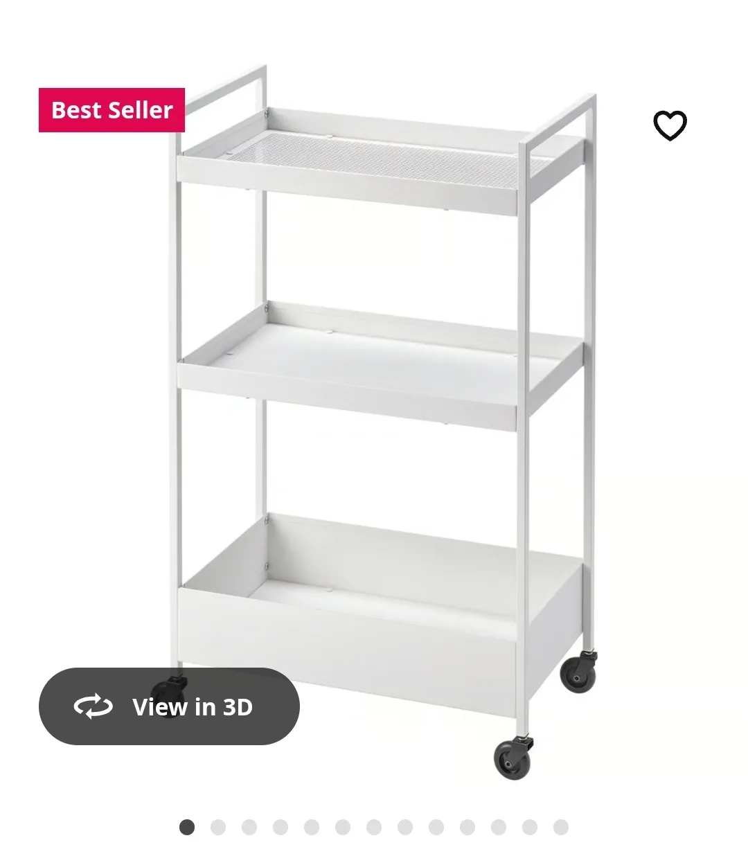 IKEA Raskog White Utility Cart thumbnail