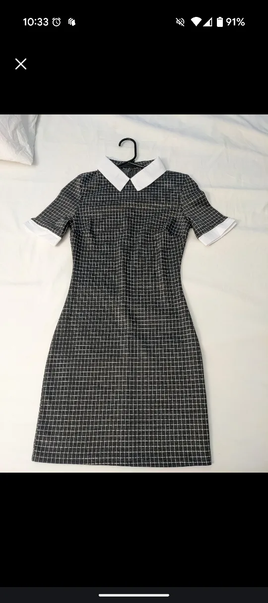 Black & White Grid Dress 🇨🇦 thumbnail