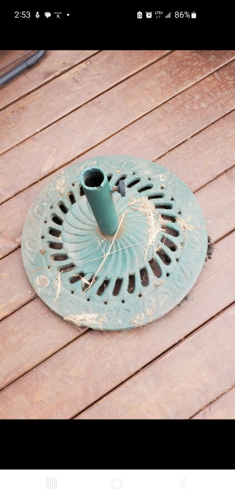 Patio Umbrella Base - Green