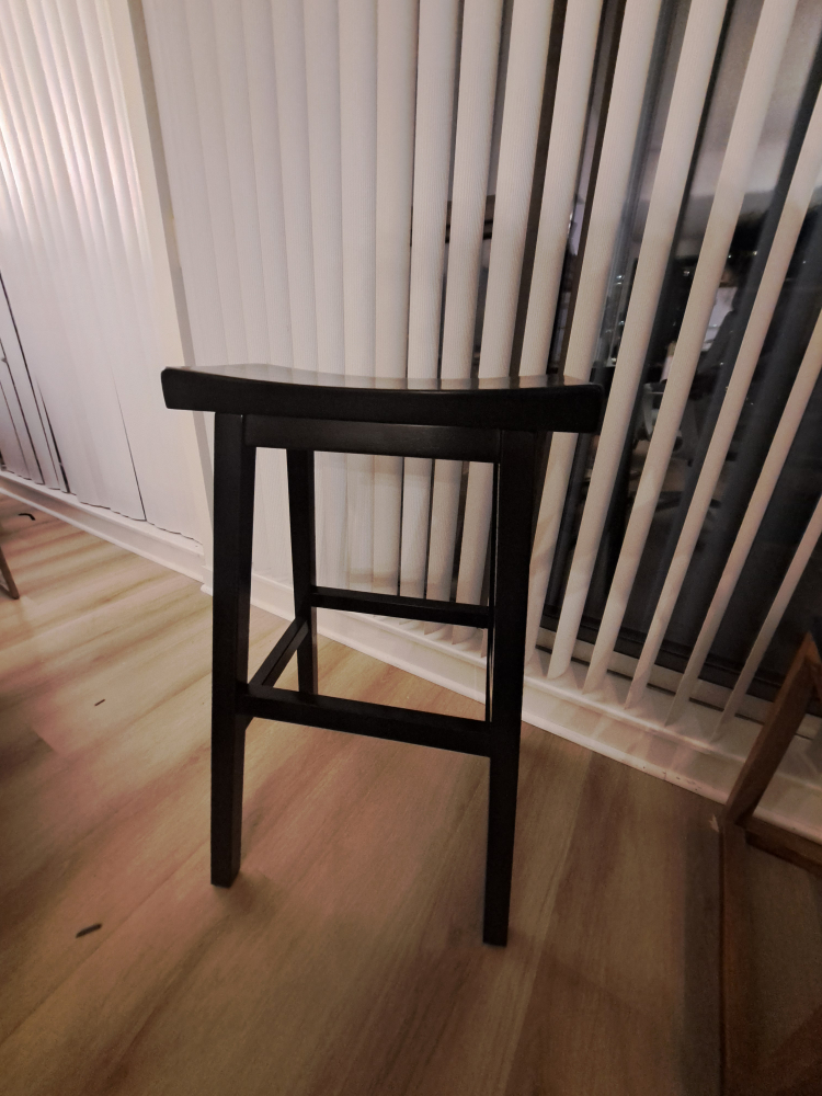 Black Stools - Bar height, 1 pair, 2 stools - photo 2