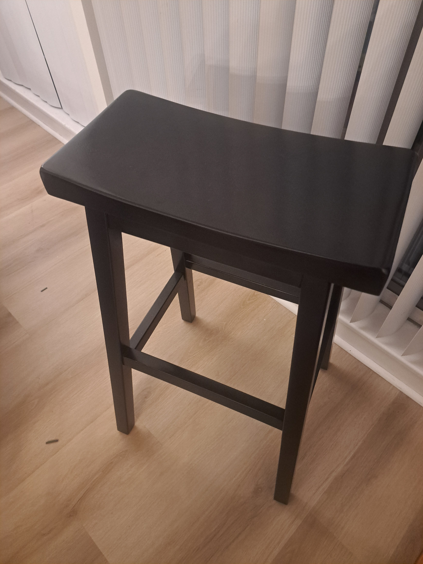 Black Stools - Bar height, 1 pair, 2 stools - photo 3