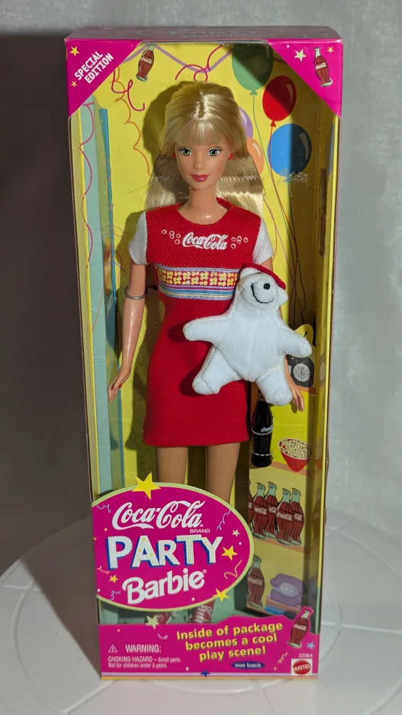 Coca-Cola Party Barbie Doll - Special Edition 1998 thumbnail