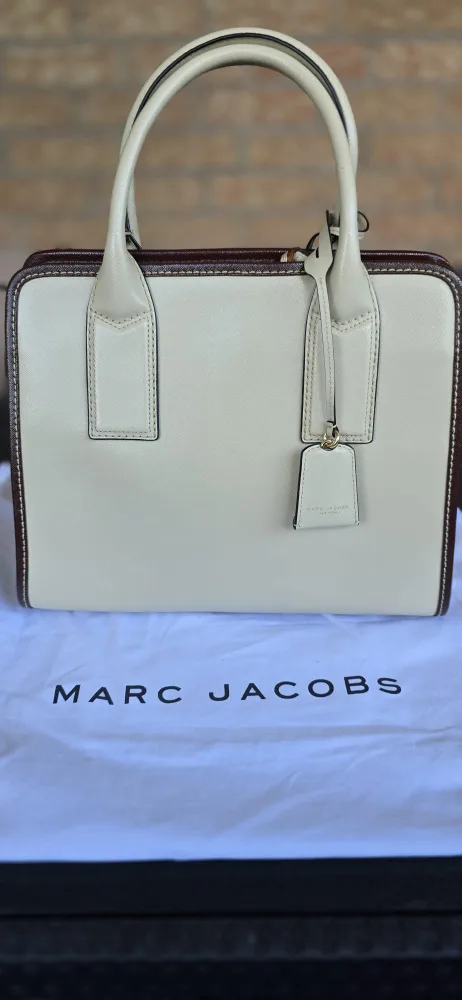 Marc Jacobs Big Shot Striped Leather Satchel image indicator(2)