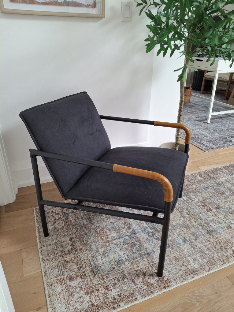 Modern Black Armchair - photo 2