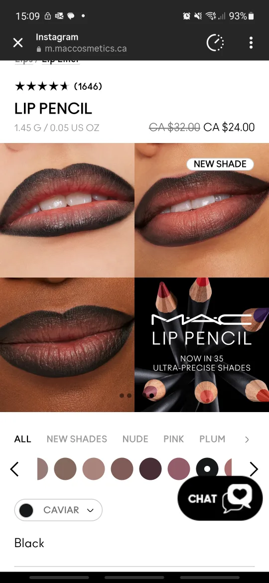 MAC Lip Pencil - Caviar (Black) image indicator(3)