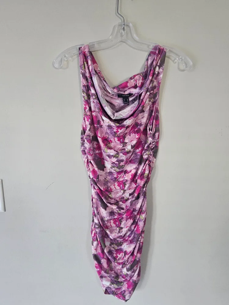 Forever 21 Floral Mini Dress -Medium thumbnail