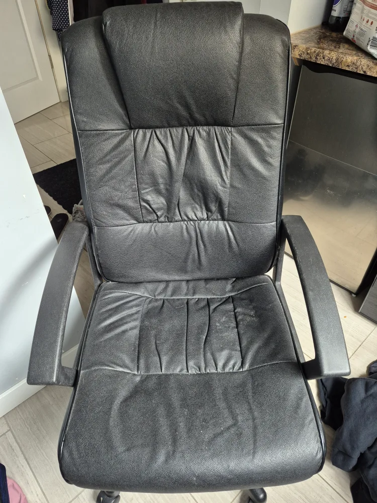Black Leather Office Chair thumbnail