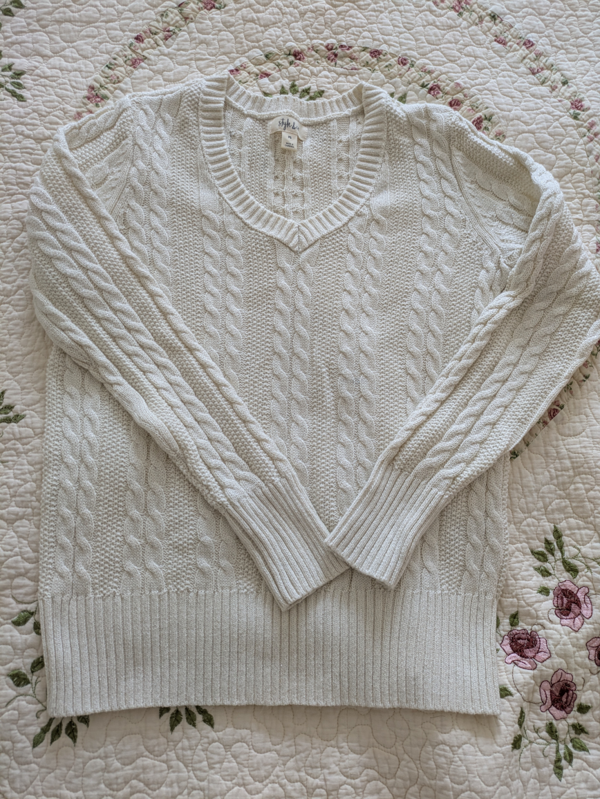Cotton sweater with rulex