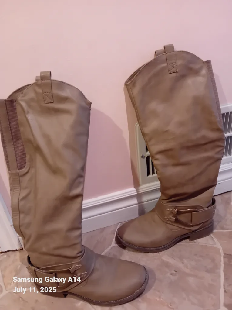 Taupe Knee-High Boots thumbnail