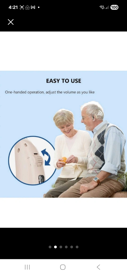 New hearing Aids Rechargeable One piece wear it left or right - photo 2