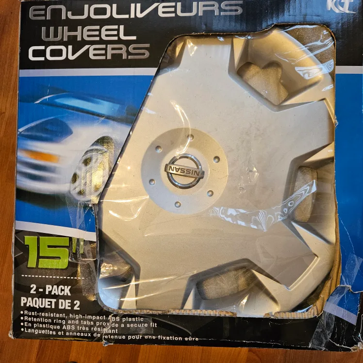 Nissan 15" Wheel Covers - Two 2 Pack, 4 in total. image indicator(3)