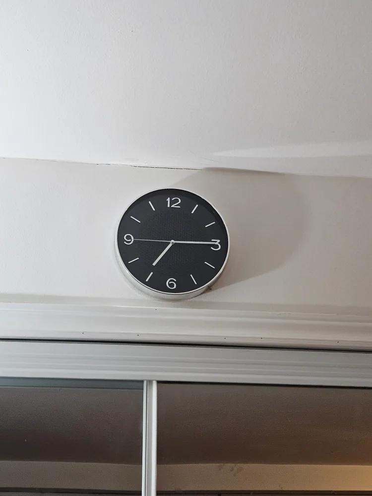 IKEA Wall Clock, Black/Silver thumbnail