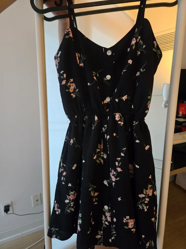 Floral Black Romper - Size Small thumbnail