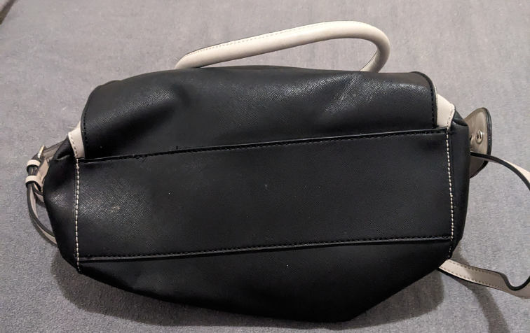 Guess Satchel Crossbody Handbag - Black and Beige - photo 5