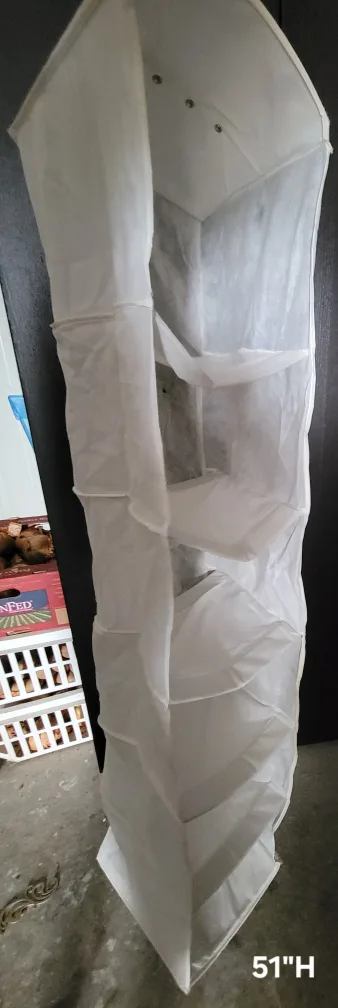 White Hanging Closet Organizer - 51" Height thumbnail