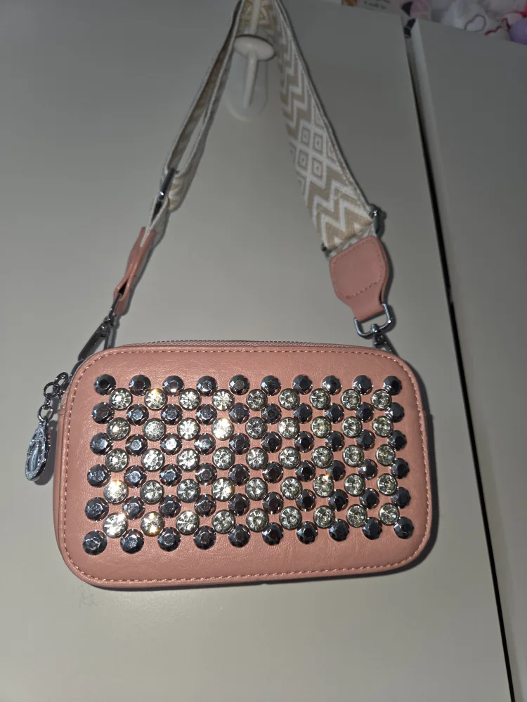 Pink Studded Crossbody Bag image indicator(4)