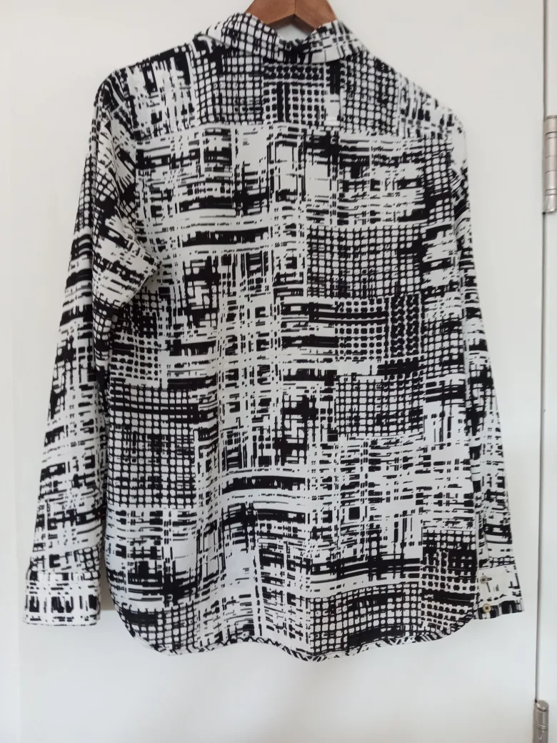 Calvin Klein Blouse - Black & White Pattern thumbnail