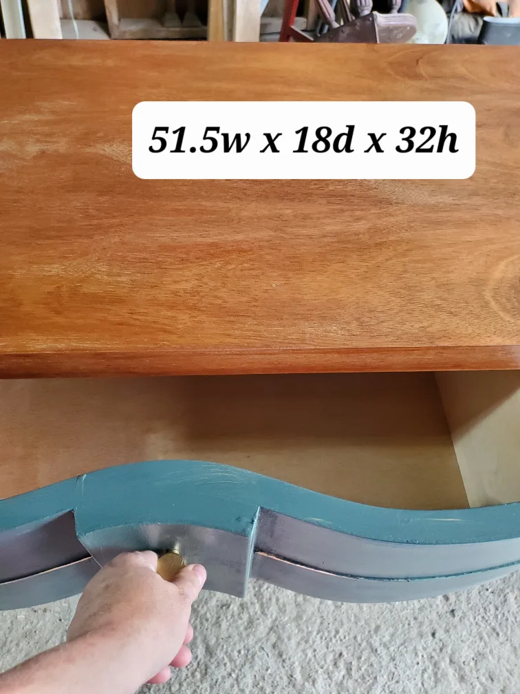 Refinished mcm Wood Dresser - 51.5" x 18" x 32" image indicator(2)