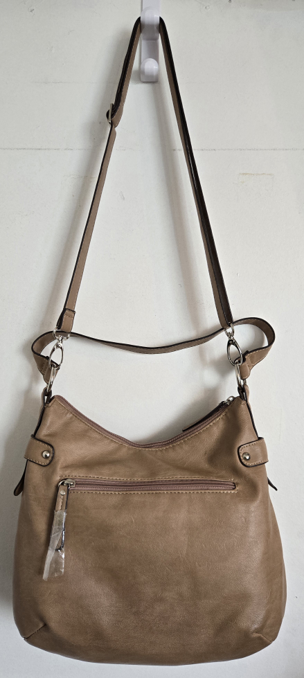 Fashion RICARDO BEVERLY HILLS Beige Crossbody Purse Hand Bag - photo 3