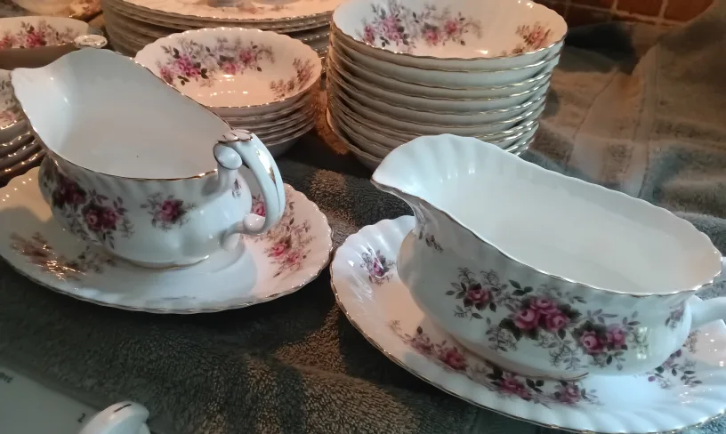 Collection of Royal Albert "Lavender Rose,"  Selling as a Bundle image indicator(9)