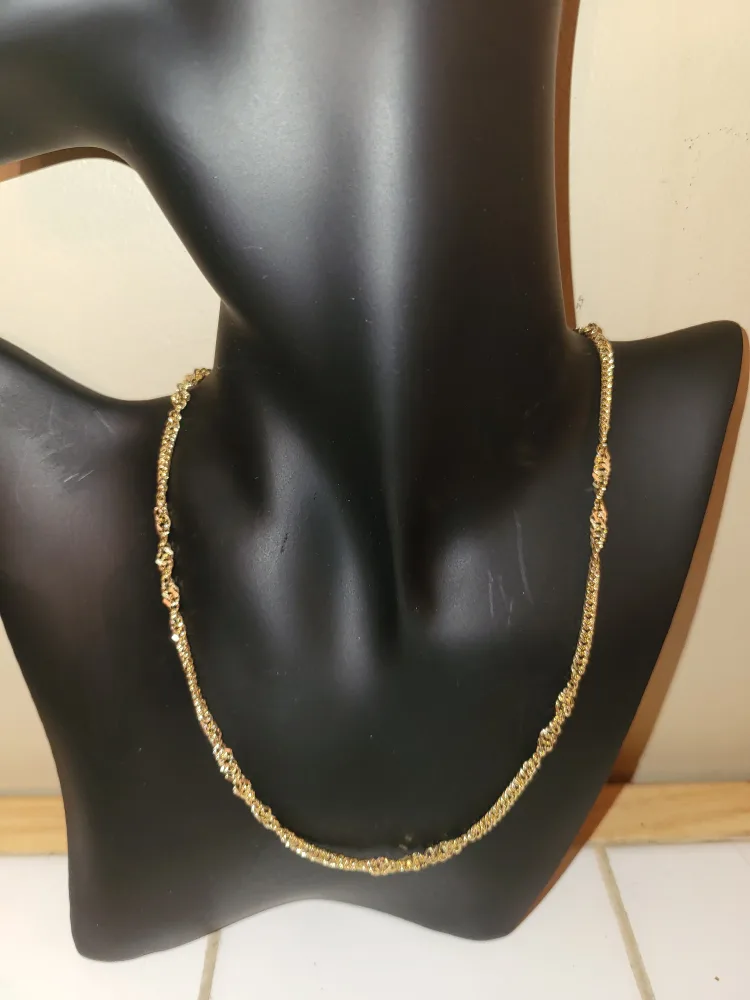 Gold Tone  Kids Size Necklace thumbnail