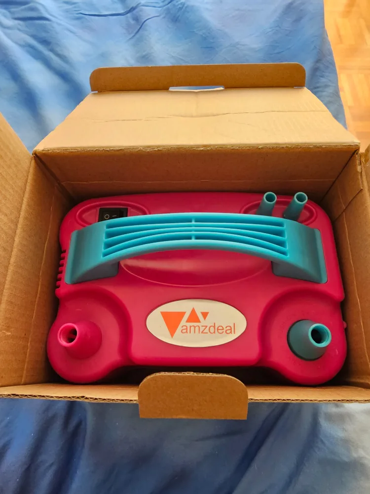 Amzdeal LBP-001 Electric Balloon Pump - Rose Red thumbnail