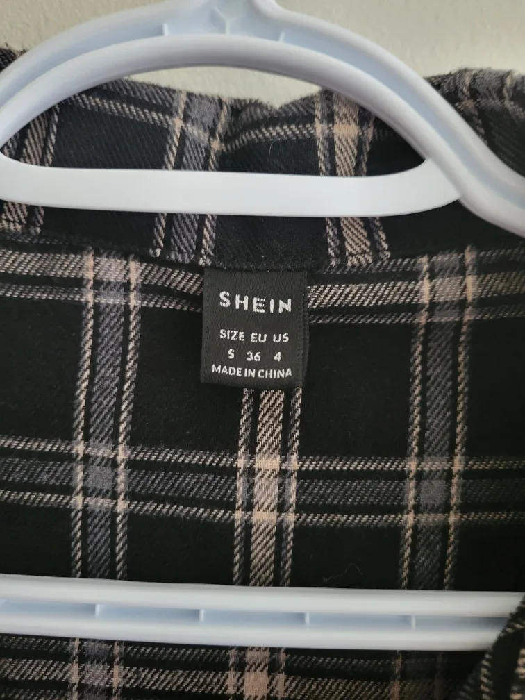 Shein Plaid Dress - Size S thumbnail