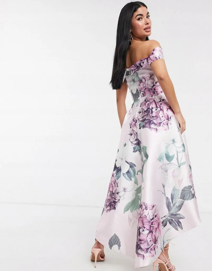 Chi Chi London High-Low Floral Dress - UK Size 6 Petite image indicator(2)