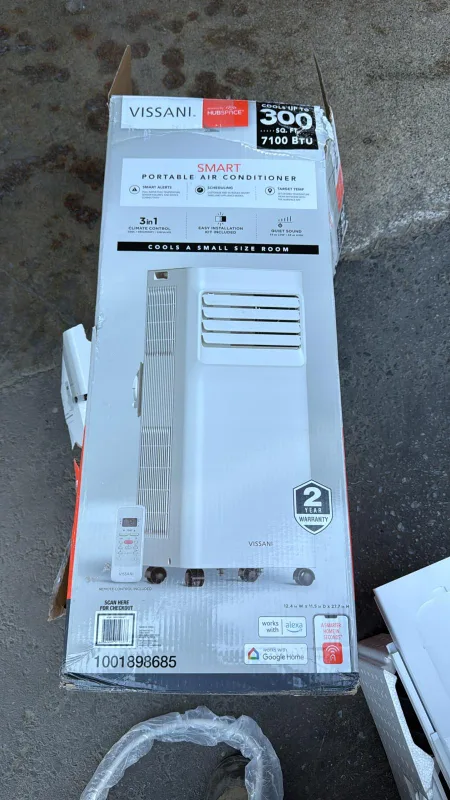 Vissani Smart Portable Air Conditioner - 7100 BTU thumbnail