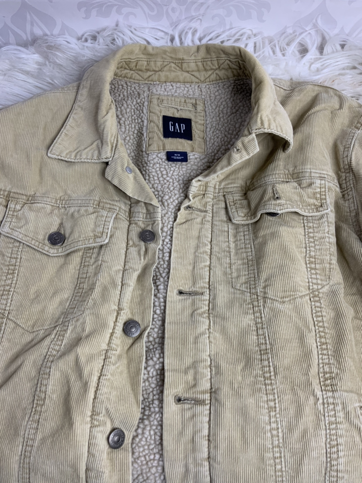 Fleece corduroy lined men’s jacket