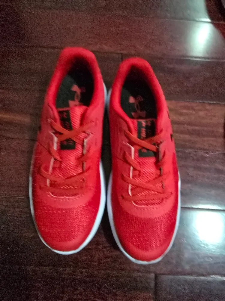 Under Armour Kids' Surge 3 Red Sneakers New Size 1Y thumbnail